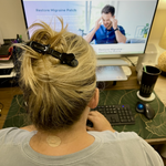 Load image into Gallery viewer, An image of a woman working at her desktop computer.